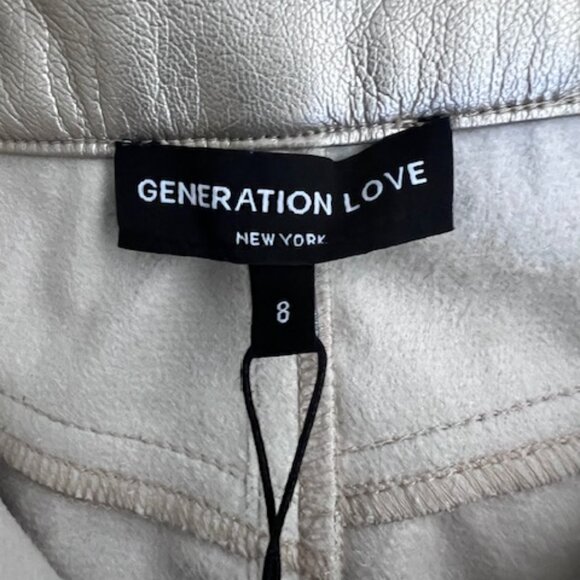 Generation Love faux leather gold skirt size 8 - Picture 2 of 4